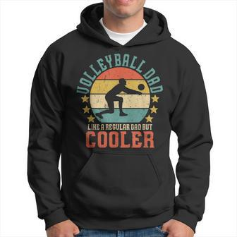 Mens Volleyball Dad Vintage Volleyball Player Fathers Day Gift Hoodie - Seseable