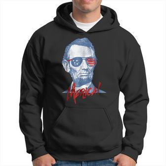 Merica Lincoln Shirt | 4Th July Veterans Or Memorial Day Hoodie | Mazezy