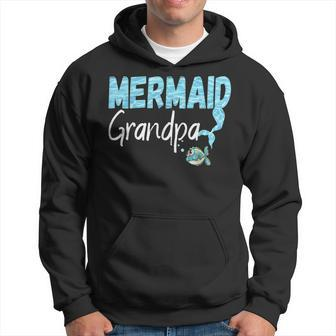 Mermaid Grandpa Cool Grandfather Family Matching Hoodie | Mazezy