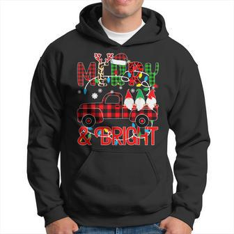 Merry And Bright Christmas Light Funny Family Christmas 2022 Men Hoodie Graphic Print Hooded Sweatshirt - Thegiftio UK