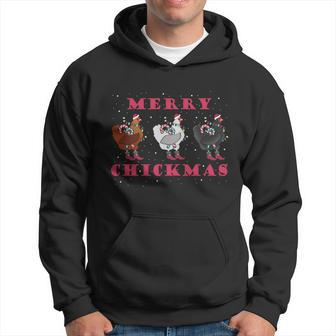 Merry Chickmas Pet Birb Memes Farmer Ugly Christmas Chicken Funny Gift Hoodie - Monsterry UK