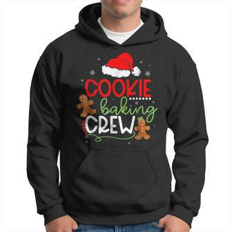 Merry Christmas Cookie Baking Crew Ginger Santa Pajamas Xmas Men Hoodie Graphic Print Hooded Sweatshirt - Seseable