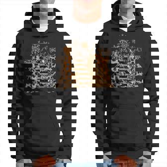 Merry Christmas Leopard Snowflake Buffalo Plaid Xmas Trees Men Hoodie - Thegiftio