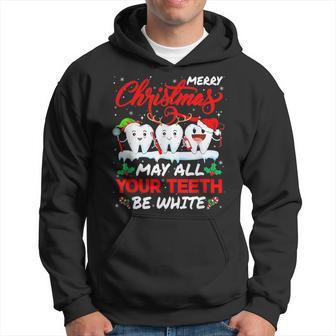 Merry Christmas May All Your Th Be White Th Xmas Trees V2 Men Hoodie - Thegiftio UK