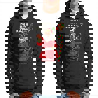 Merry Kwanzaa Santa Black Christmas African American V3 Men Hoodie - Thegiftio