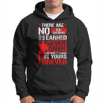 Military There Are No Exsoldiers Veterans Day Gift For Vet Gift For Mens Hoodie | Mazezy