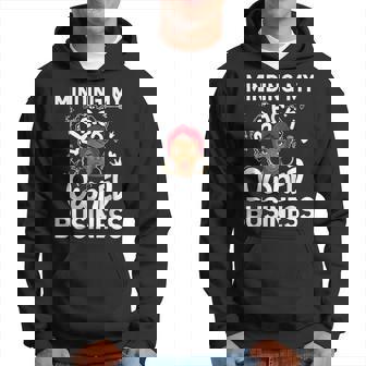 Minding My Black Owned Business Queen Melanin Black History Hoodie - Seseable