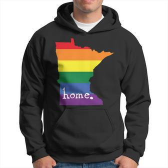 Minnesota Gay Pride Lgbt Rainbow Home State Men Hoodie - Thegiftio UK