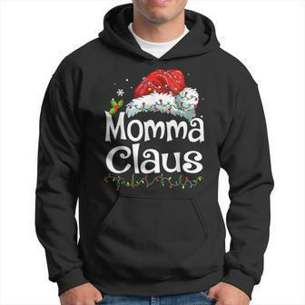 Momma Claus Christmas Group Matching Pjs Xmas Light Men Hoodie - Thegiftio UK