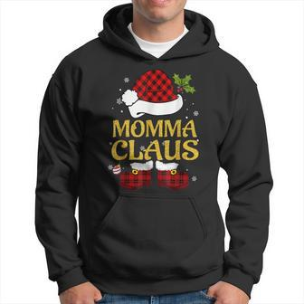 Momma Claus Matching Family Christmas Pajamas Xmas Santa Men Hoodie Graphic Print Hooded Sweatshirt - Thegiftio UK