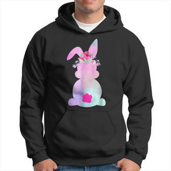 Mommy And Me Matching Tie Dye Floral Bunny Rabbit Easter Hoodie - Thegiftio UK