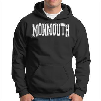 Monmouth Or Oregon Usa Vintage Sports Varsity Style Hoodie - Seseable