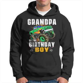 Monster Truck Family Matching Grandpa Of The Birthday Boy Hoodie | Mazezy