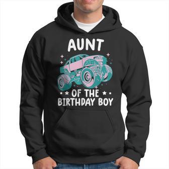 Monster Truck Passende Tante Des Geburtstagskindes Hoodie - Seseable