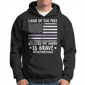Month Of The Military Land Of Free Because My Daddy Is Brave Hoodie | Mazezy