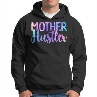 Mother Hustler - Entrepreneur Mom Mothers Day Watercolor Hoodie | Mazezy