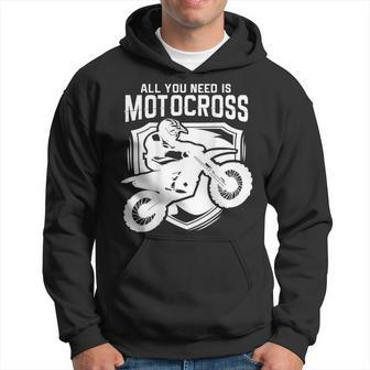 Motocross Für Biker I Dirt Bike I Cross Enduro Hoodie - Seseable