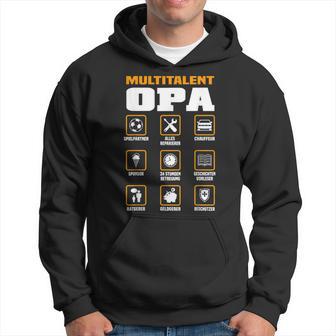 Multitalent Opa Hoodie mit lustigen Icons, Hoodie für Großväter - Seseable