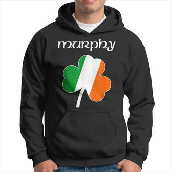 Murphy Irish Last Name Ireland Flag Shamrock Surname Men Hoodie - Thegiftio UK