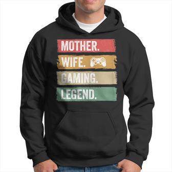 Mutter Video Gaming Legende Vintage Video Gamer Frau Mama V2 Hoodie - Seseable