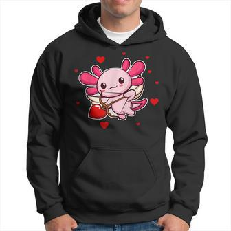 My Axolotl Cupid Valentines Day Animal Axolotl Lover Couple Hoodie - Seseable