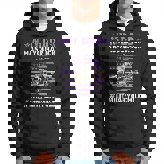 My Dad Has Your Back Military Child Military Children Hoodie | Mazezy