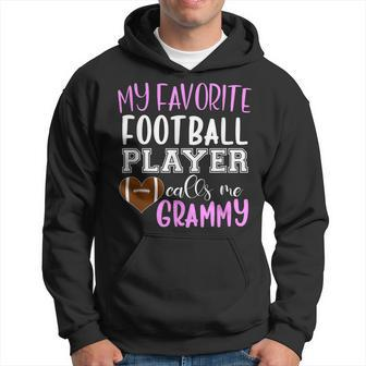 My Favorite Football Player Call Me Grammy Hoodie | Mazezy