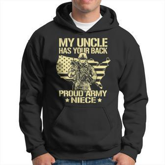 My Uncle Has Your Back - Patriotic Proud Army Niece Gift Hoodie - Seseable