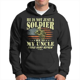 My Uncle Is A Soldier Hero Proud Army Nephew Military Family Hoodie - Seseable