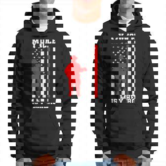 My Uncle Is My Hero Firefighter Thin Red Line Flag Hoodie