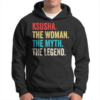 Name Ksusha Die Frau Der Mythos Und Die Legende Hoodie - Seseable