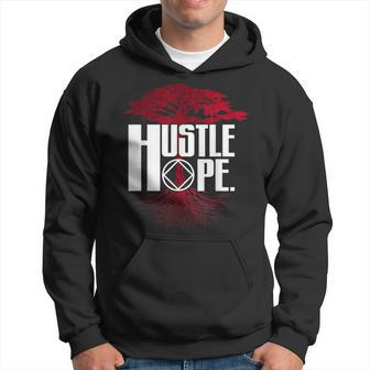 Narcotics Anonymous Hustle Hope Recovery Na Aa Sobriety Hoodie | Mazezy