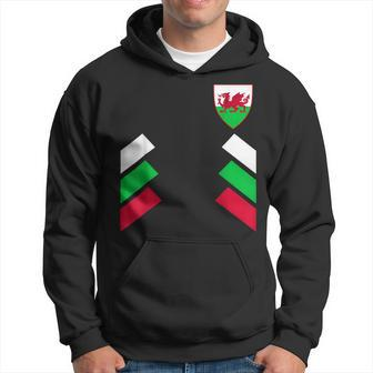 National Wales Football Soccer Jersey Wales Flag 2022 Men Hoodie Graphic Print Hooded Sweatshirt - Thegiftio UK
