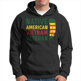 Native American Vietnam Veteran Men Hoodie Graphic Print Hooded Sweatshirt - Seseable
