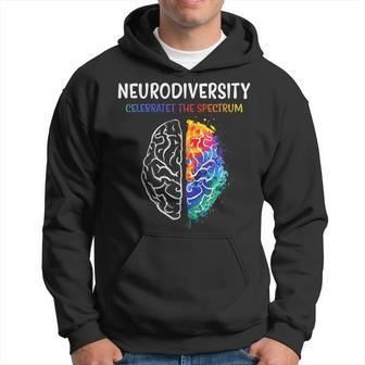 Neurodiversity Celebrate The Spectrum Brain Autism Awareness Hoodie | Mazezy