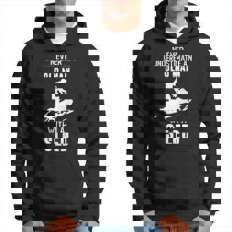 Never Underestimate An Old Man With A Sled Snowmobiling Hoodie | Seseable UK