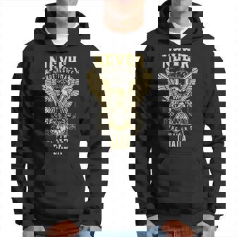 Never Underestimate The Power Of Dada Personalized Last Name Hoodie - Seseable