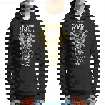 Never Underestimate The Power Of Donna Personalized Last Name Hoodie | Seseable UK