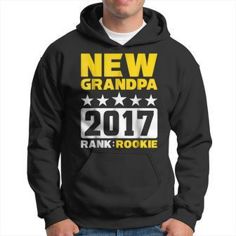New Grandpa 2017 Rank Rookie New Baby Pregnancy Hoodie | Mazezy AU