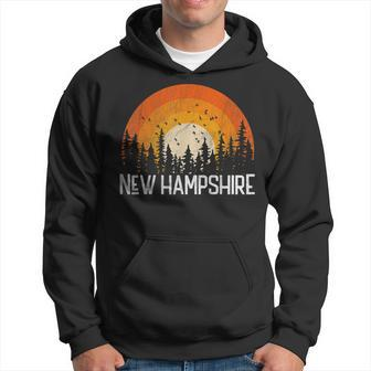 New Hampshire Retro Style Vintage 70S 80S Men Women Men Hoodie Graphic Print Hooded Sweatshirt - Seseable