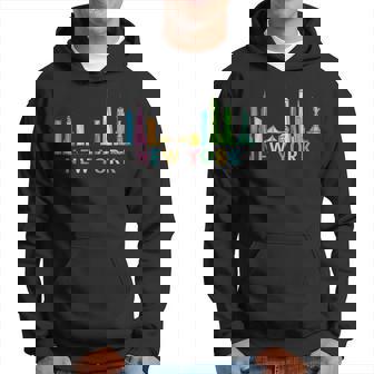 New York - Nyc Skyline - Throwback Design - Classic Hoodie | Mazezy
