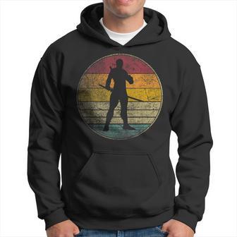 Ninja Martial Arts Warrior Vintage Distressed Retro Gift Hoodie - Seseable