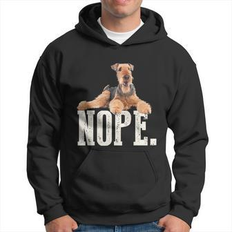 Nope Lazy Airedale Terrier Tshirt Dog Lover Gift Tee Hoodie - Monsterry