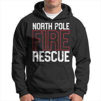 North Pole Fire Rescue Firefighter Department Hoodie - Seseable