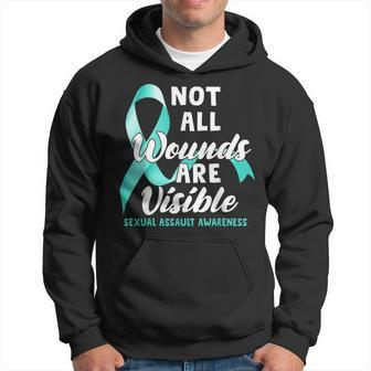 Not All Wounds Are Visible Sexual Assault Awareness Hoodie | Mazezy