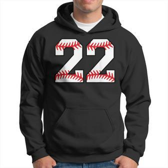 Number 22 Twenty Two Baseball Lucky Favorite Jersey Number Hoodie - Seseable