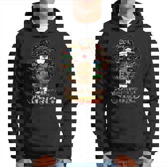 Nurse Black Woman Magic Afro Melanin Queen Black History V2 Hoodie - Seseable
