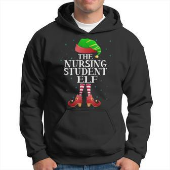 Nursing Student Elf Matching Pajama Group Christmas Men Hoodie - Thegiftio UK