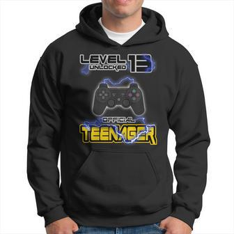 Official Teenager 13Th Birthday Level 13 Unlocked V2 Hoodie | Mazezy