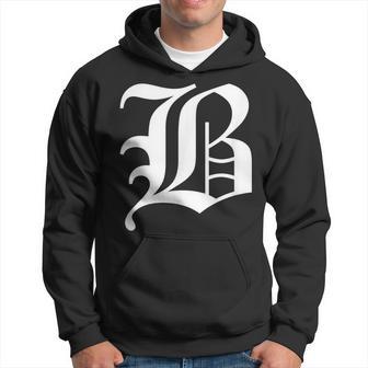 Old English Letter B Men Hoodie - Thegiftio UK